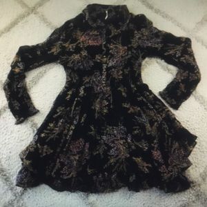 Free people long sleeve mini dress